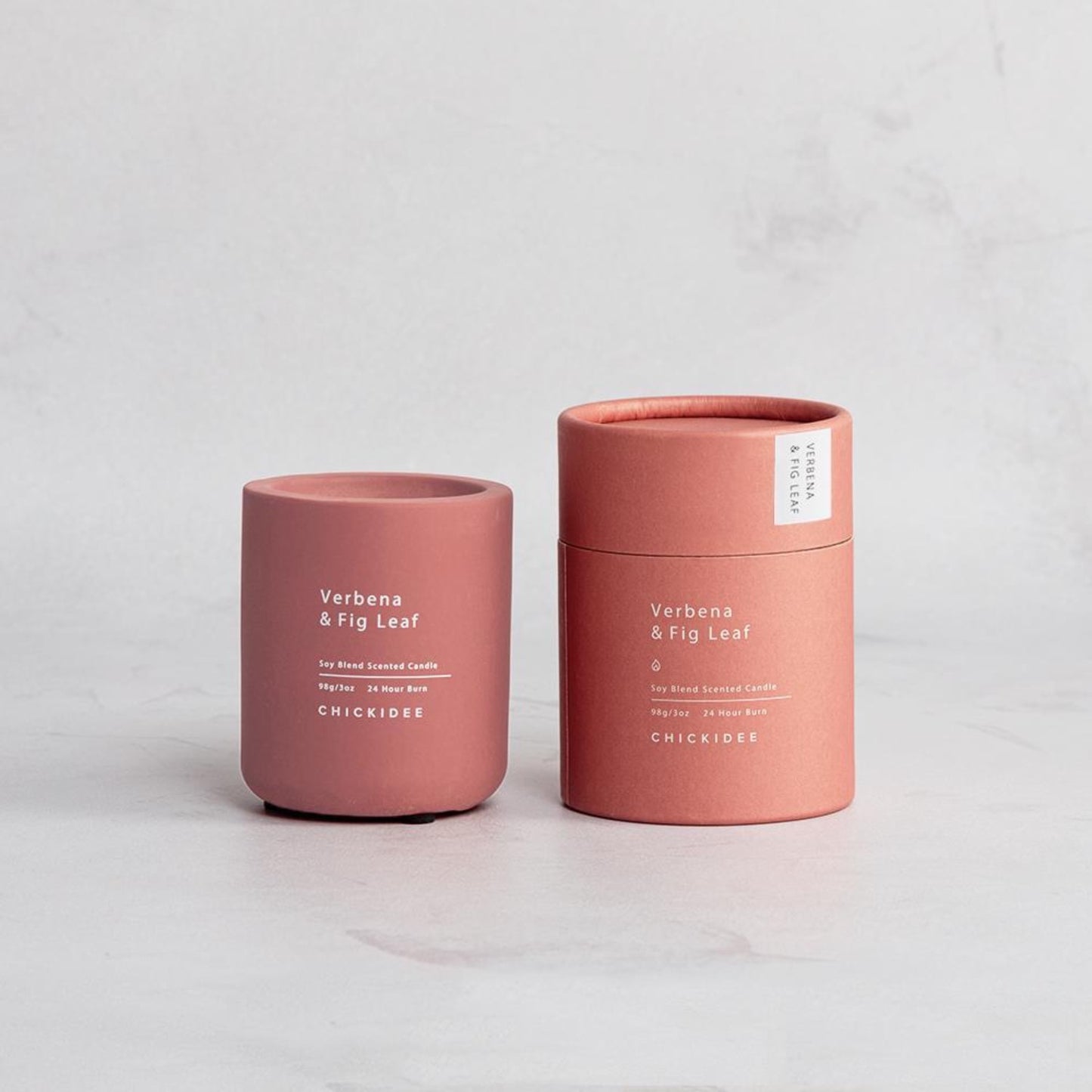 Verbena & Fig Leaf Concrete Candle - 24h
