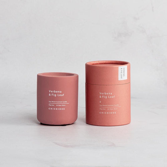 Verbena & Fig Leaf Concrete Candle - 24h