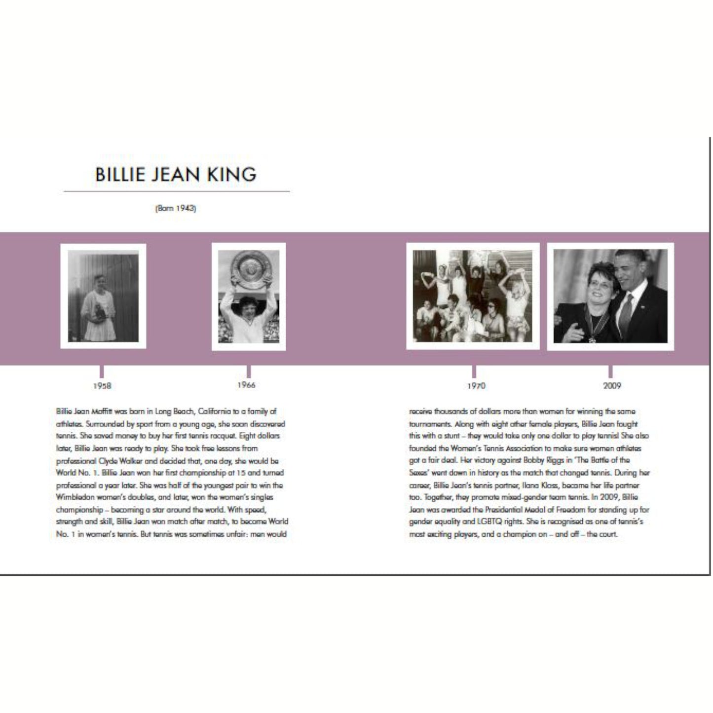 Little People Big Dreams: Billie Jean King