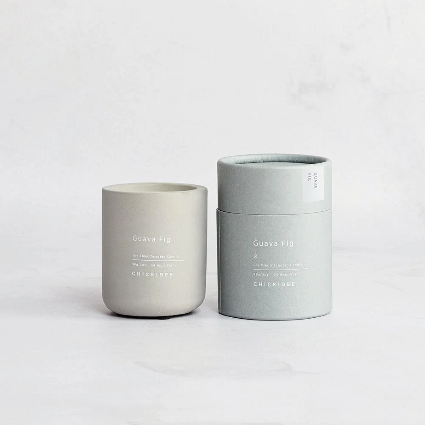 Guava & Fig Leaf Concrete Candle - 24h