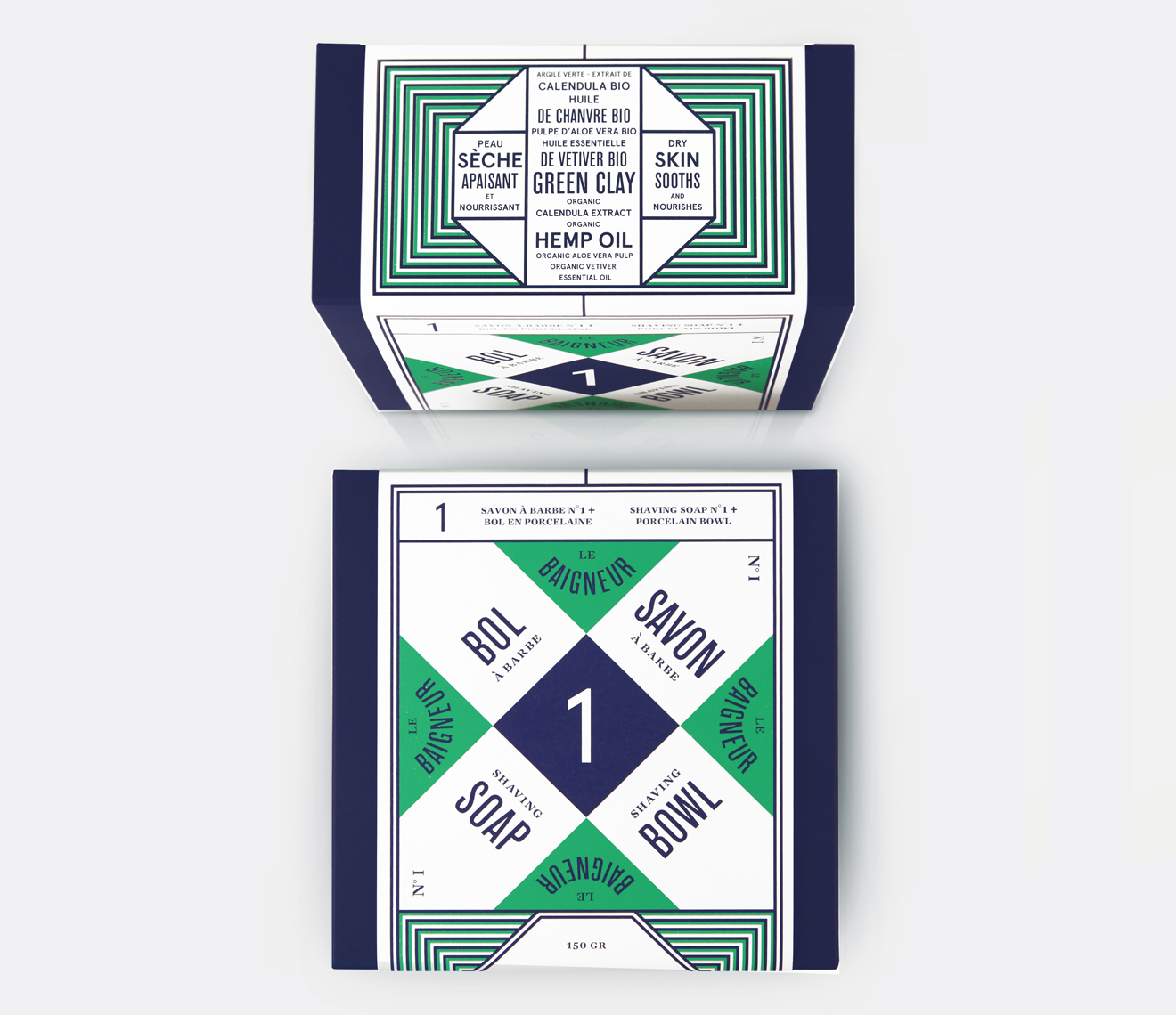 Le Baigneur Savon a Barbe No.1 Porcelain Shaving Bowl & Soap 150g