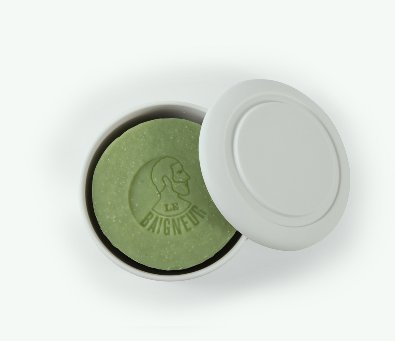 Le Baigneur Savon a Barbe No.1 Porcelain Shaving Bowl & Soap 150g artisan French gents hipster grooming gift for men sustainable eco plastic free