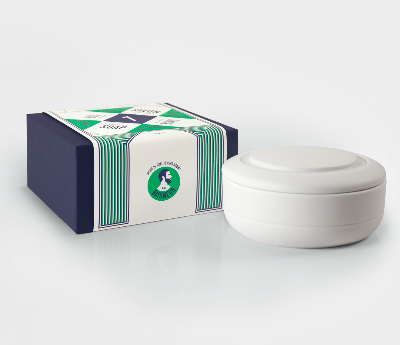 Le Baigneur Savon a Barbe No.1 Porcelain Shaving Bowl & Soap 150g