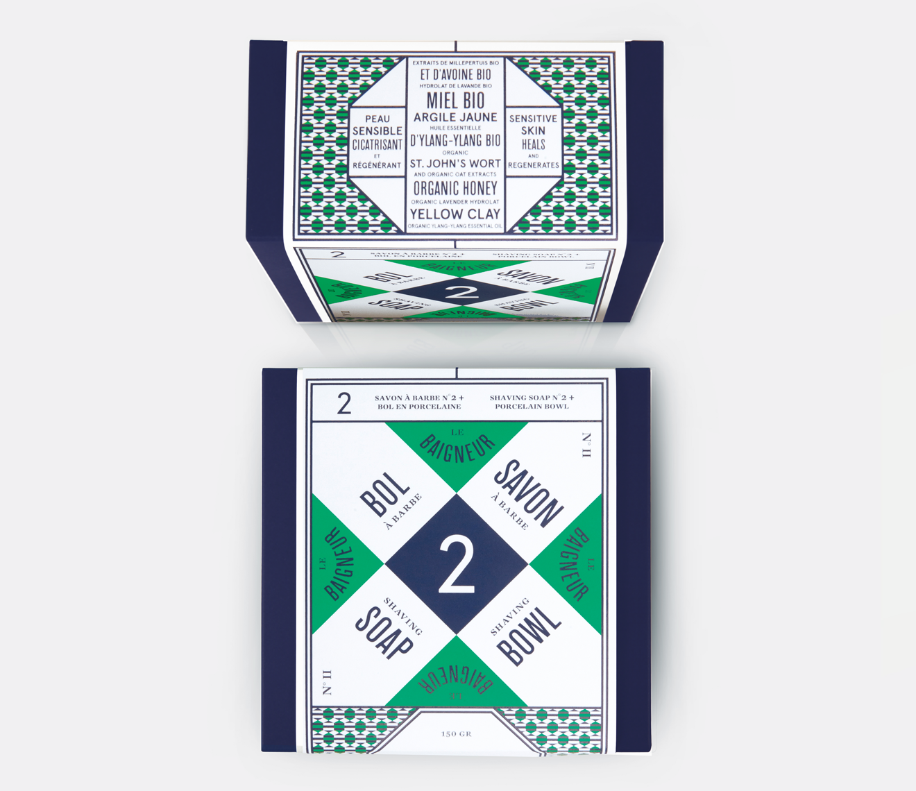 Le Baigneur Savon a Barbe No.2 Porcelain Shaving Bowl & Soap 150g