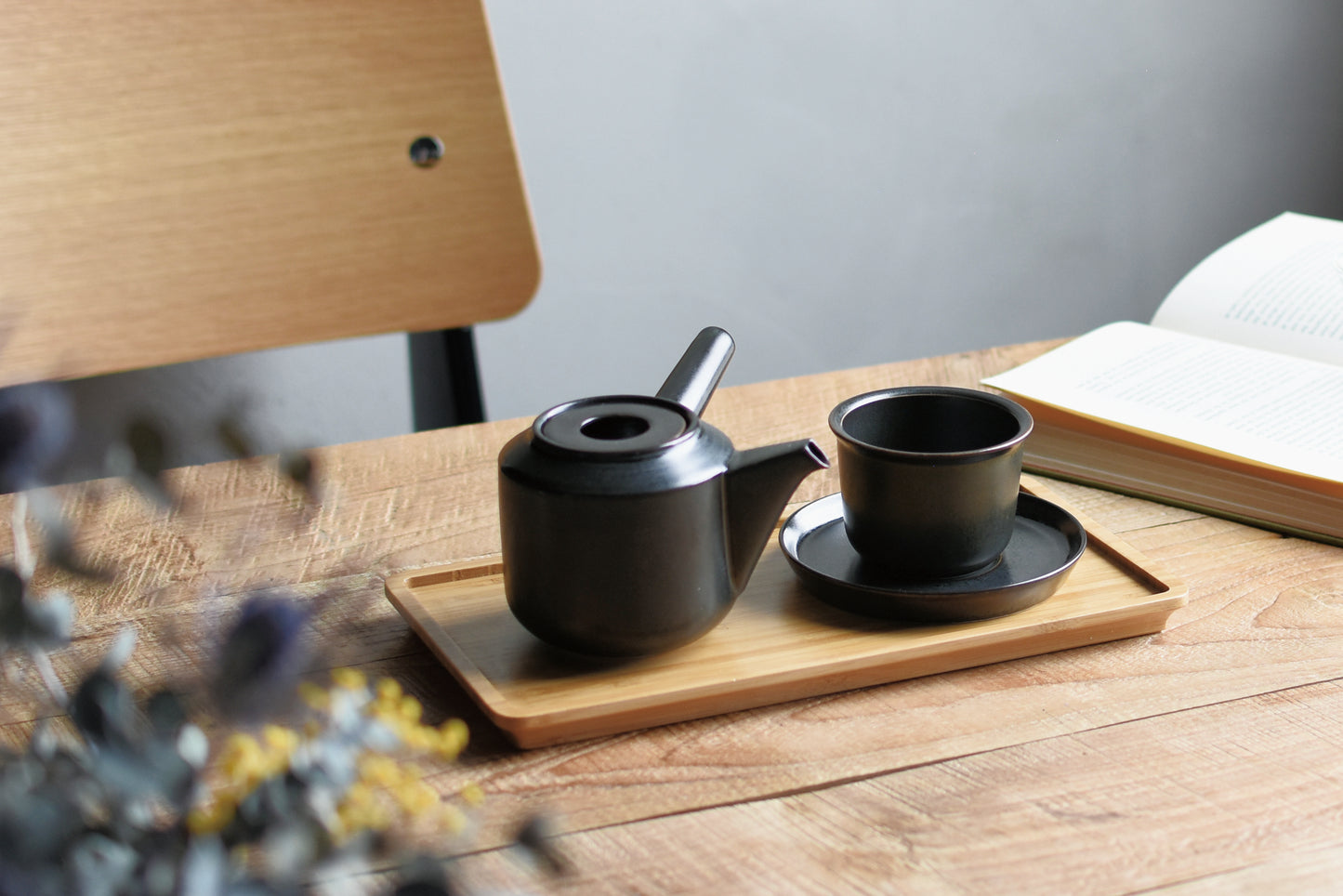 porcelain japanese design designer teapot black gift for tea lovers loose leaf