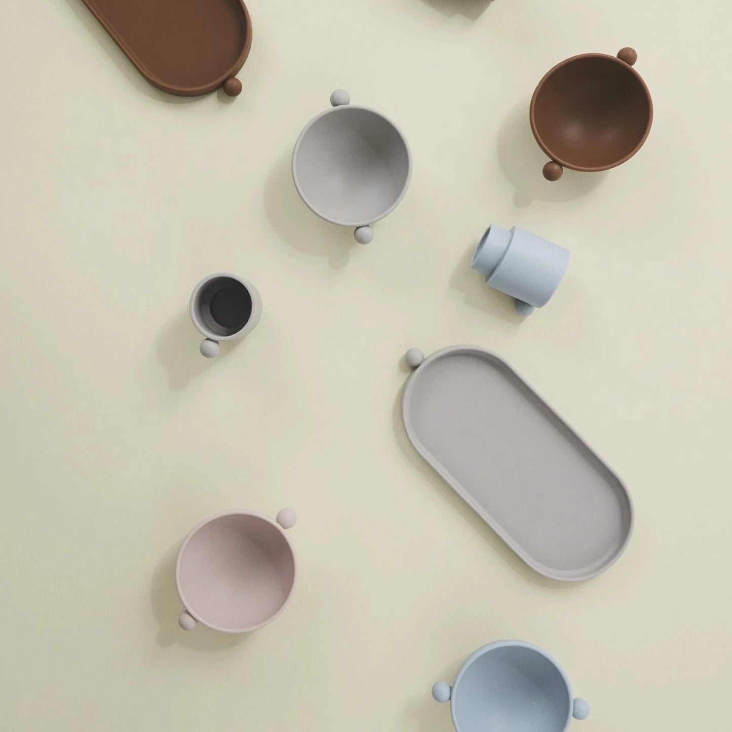 Tiny Inka Bowl Set - Dusty Blue/Clay