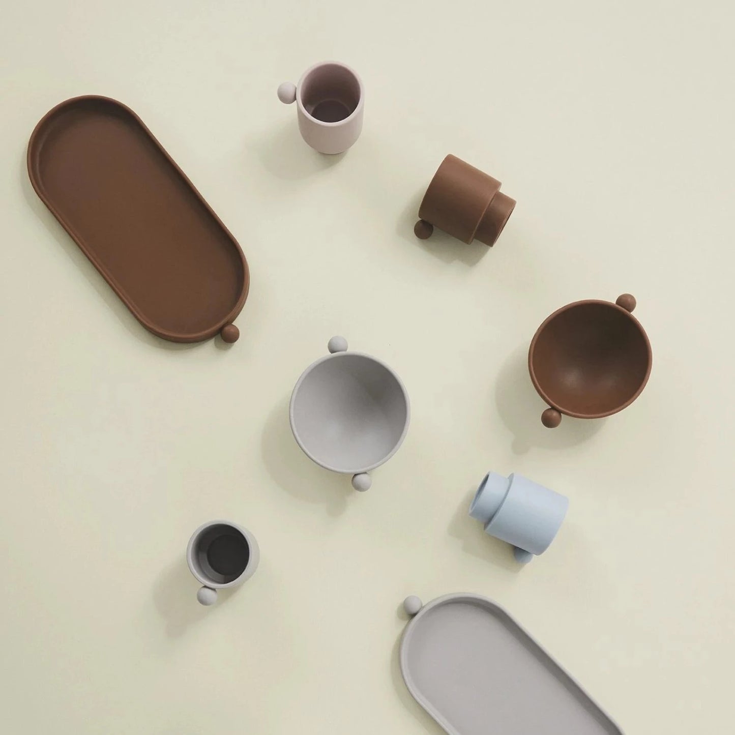 Tiny Inka Bowl Set - Caramel/Rose