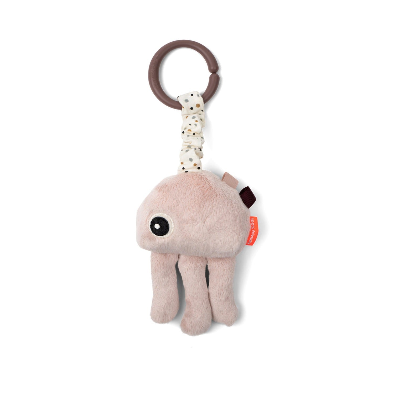 plush, cuddly jellyfish baby toy (powder coloured)