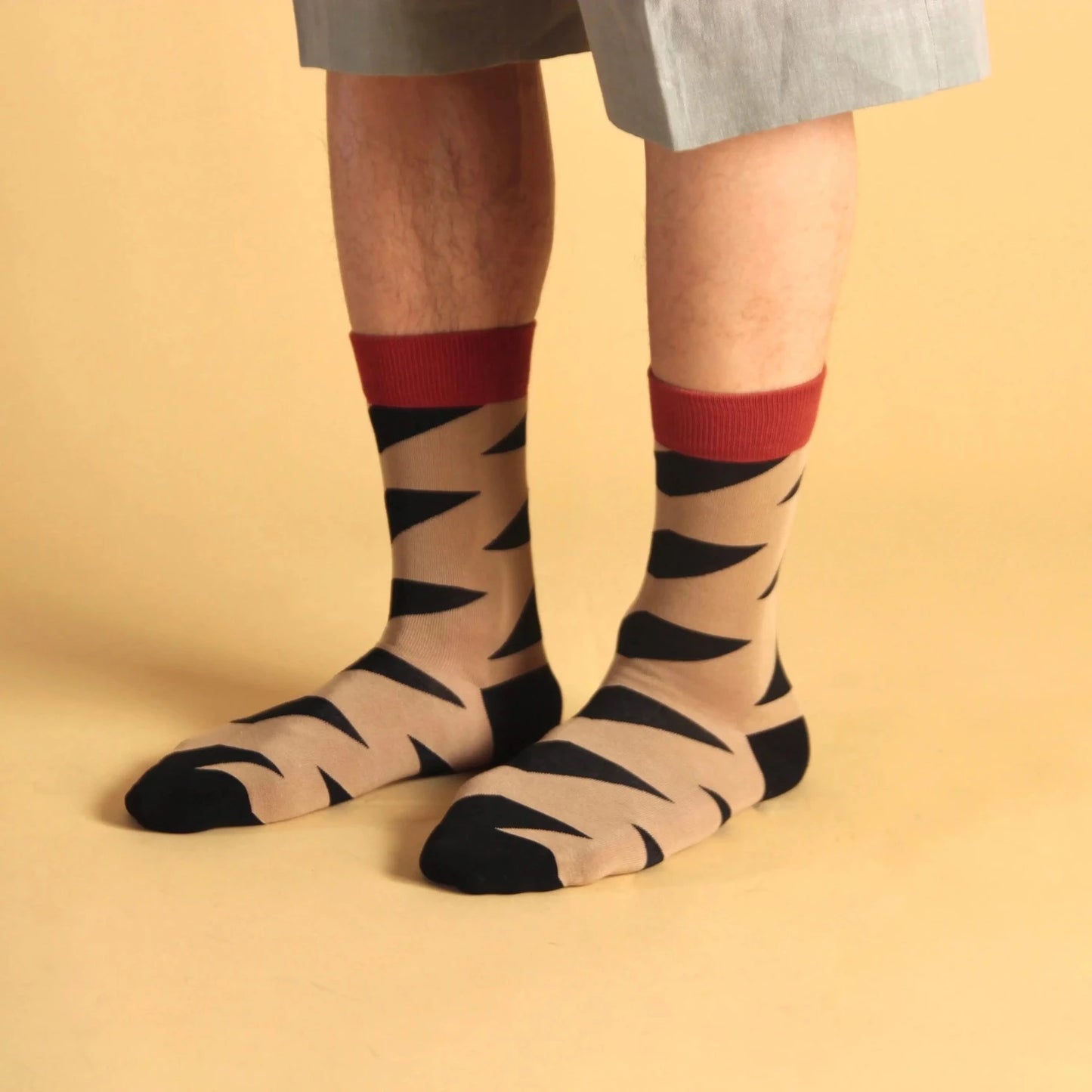 Wazi Unisex Designer Socks - Zigzag