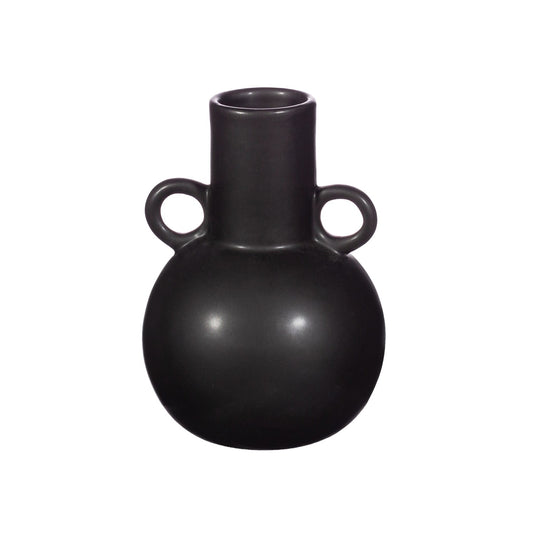 Amphora Handle Vase in Black