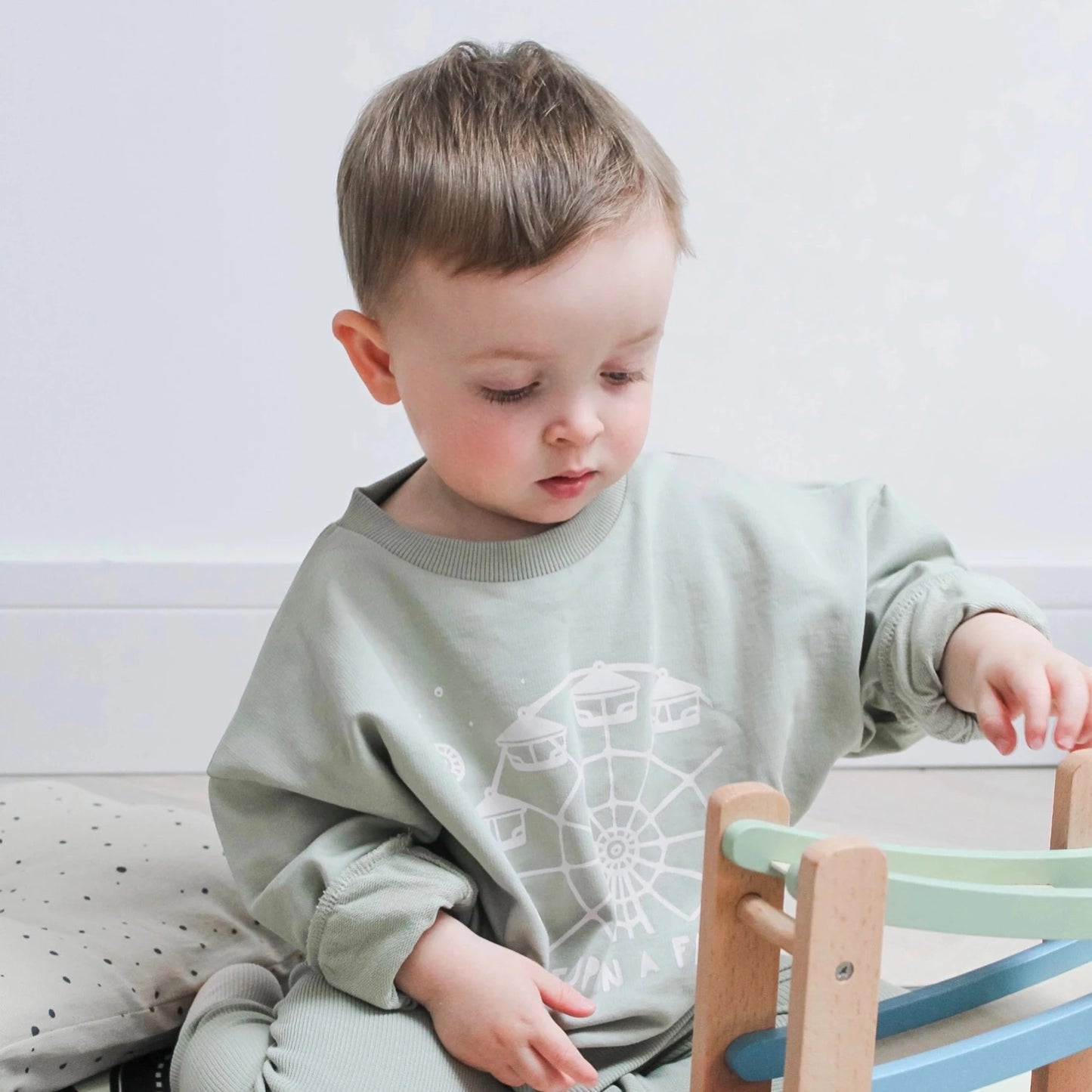 Moonkids Collective Fairground Sweatshirt - Sage