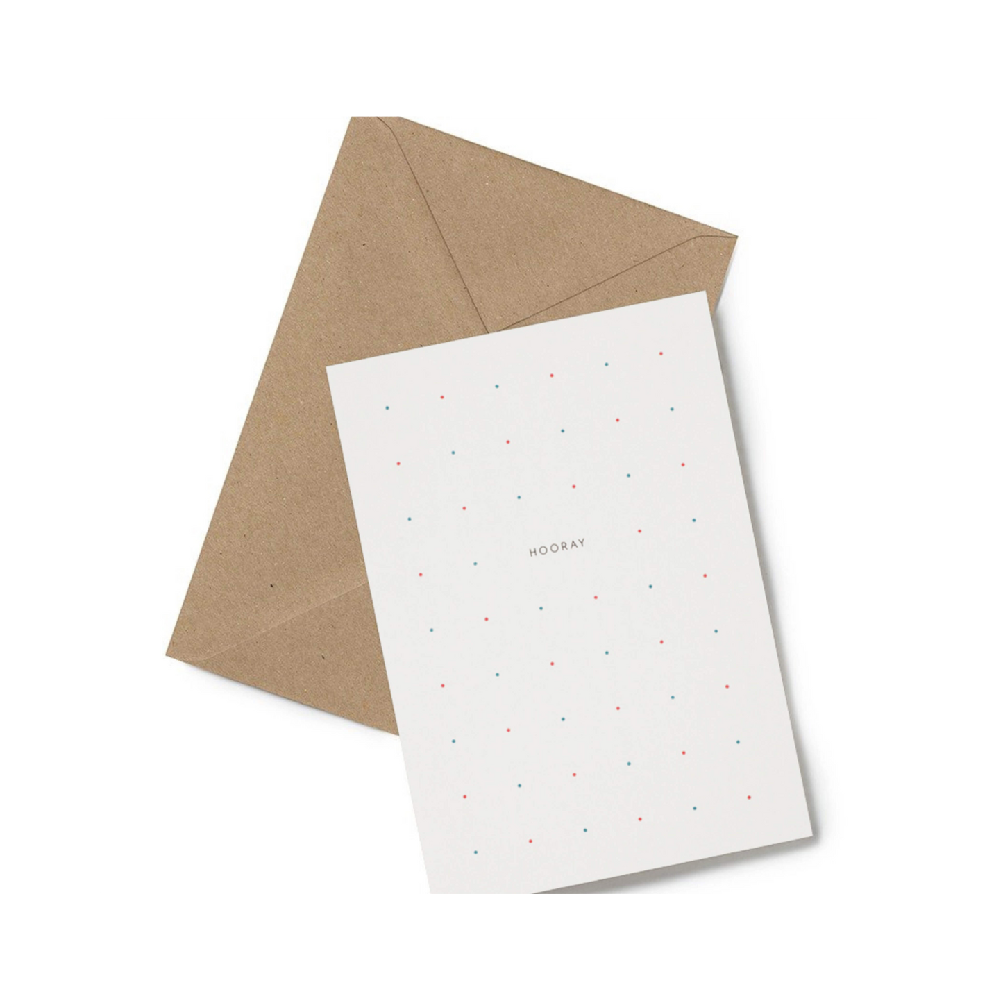 Hooray minimalist birthday celebration congratulations card