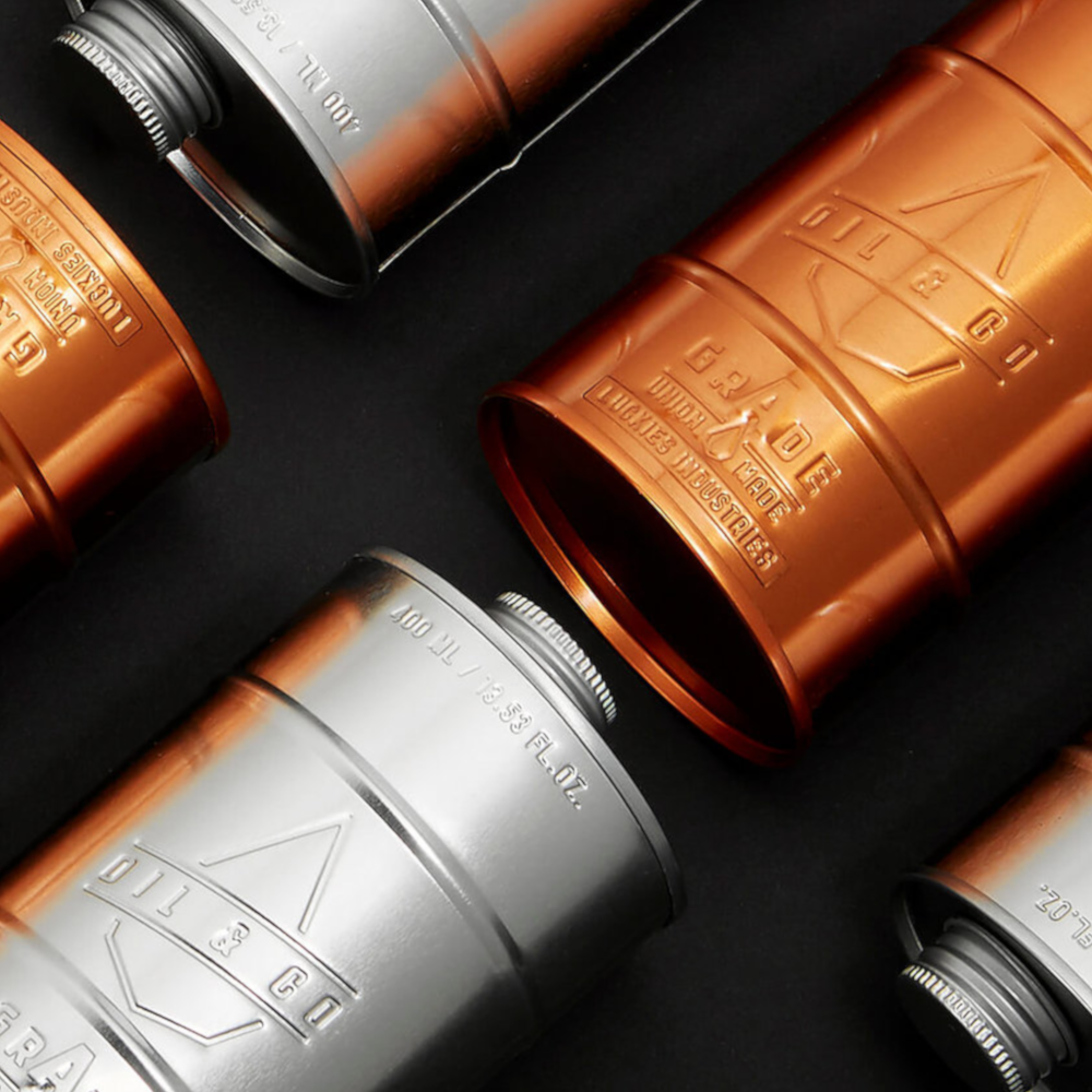 reusable non plastic metal oil can kitchen dining room olive oil