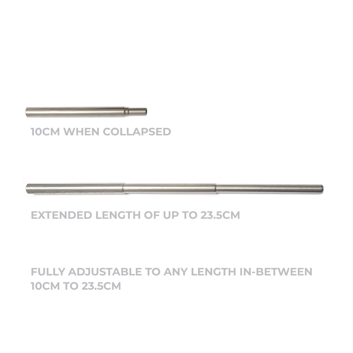 collapsible metal straw stainless steel with travel case fully adjustable