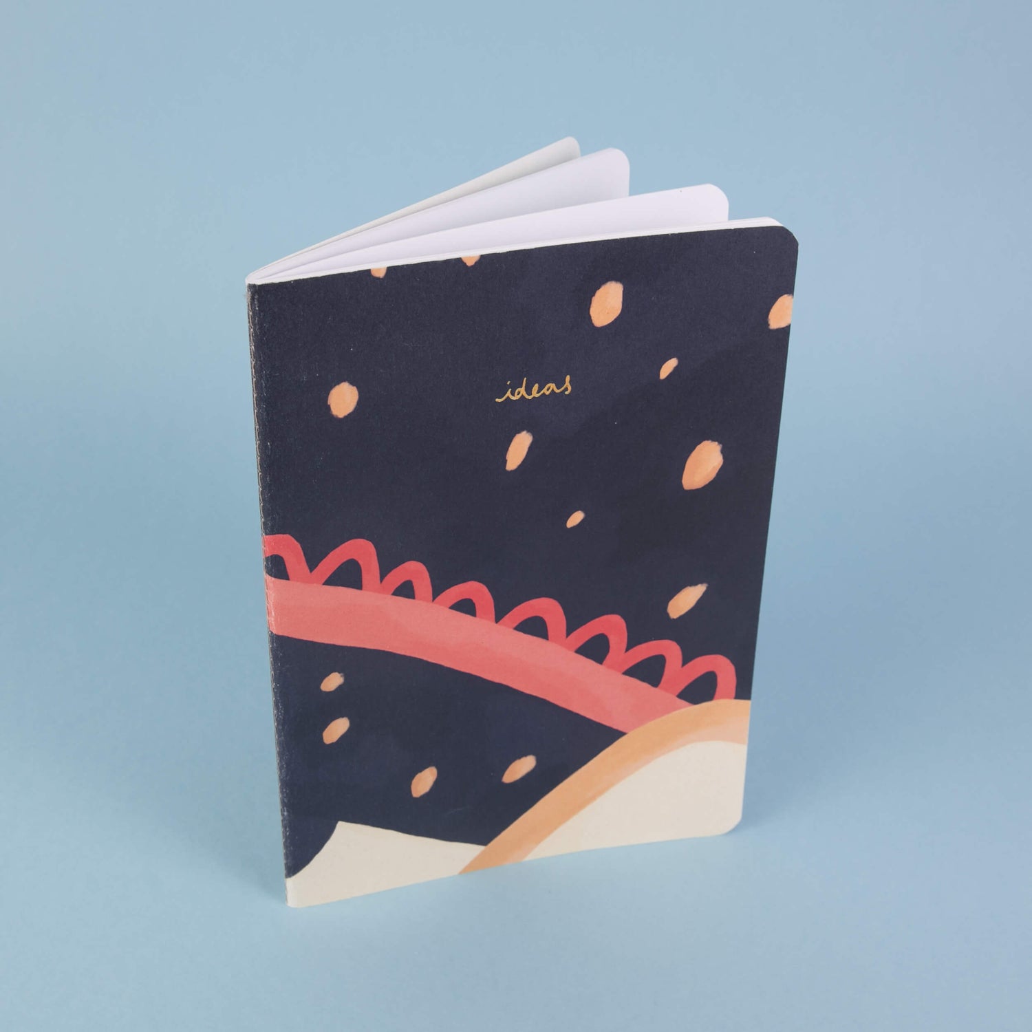 vent for change 100% recycled charity A5 notebook - blue sustainable ethical stationery