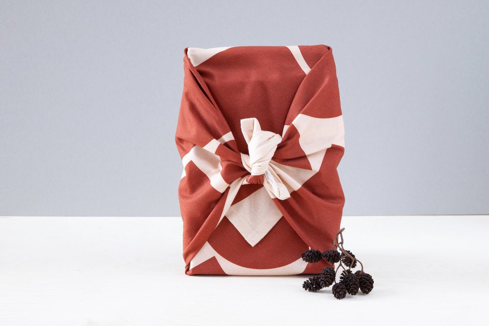 Japanese gift wrap organic cotton alternative to wrapping paper