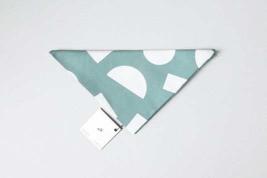 Organic Cotton Wrap, Shapes Print in Turquoise