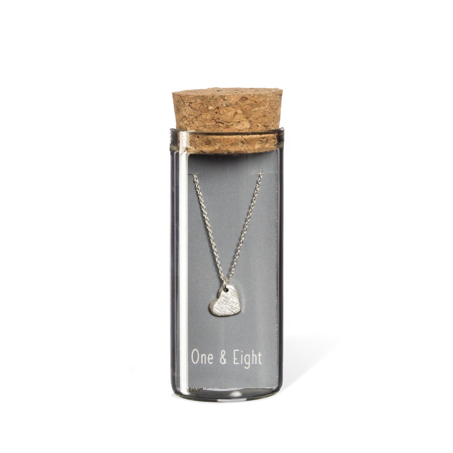 silver pendant heart necklace