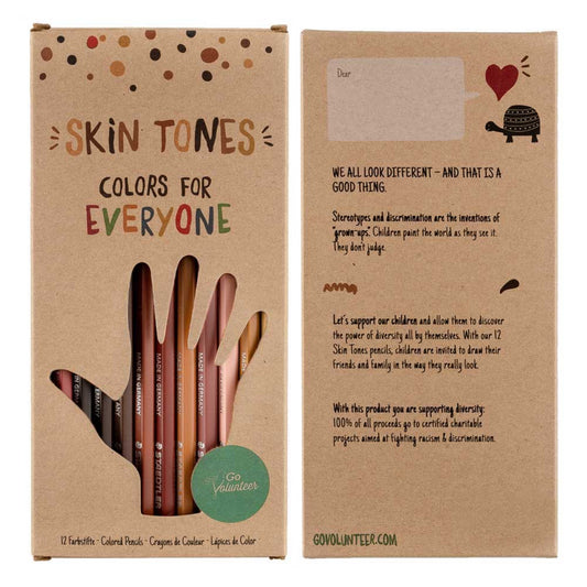 Hautfarben - 12 Skin Tone Colouring Pencils