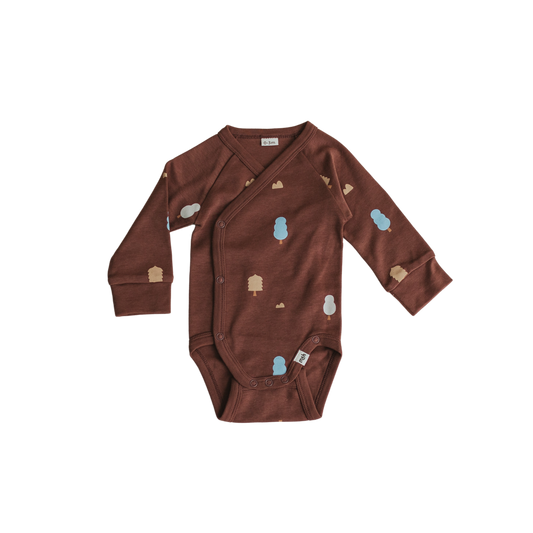 Wrap Over Long Sleeve Bodysuit