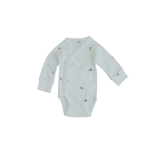 Wrap Over Long Sleeve Bodysuit