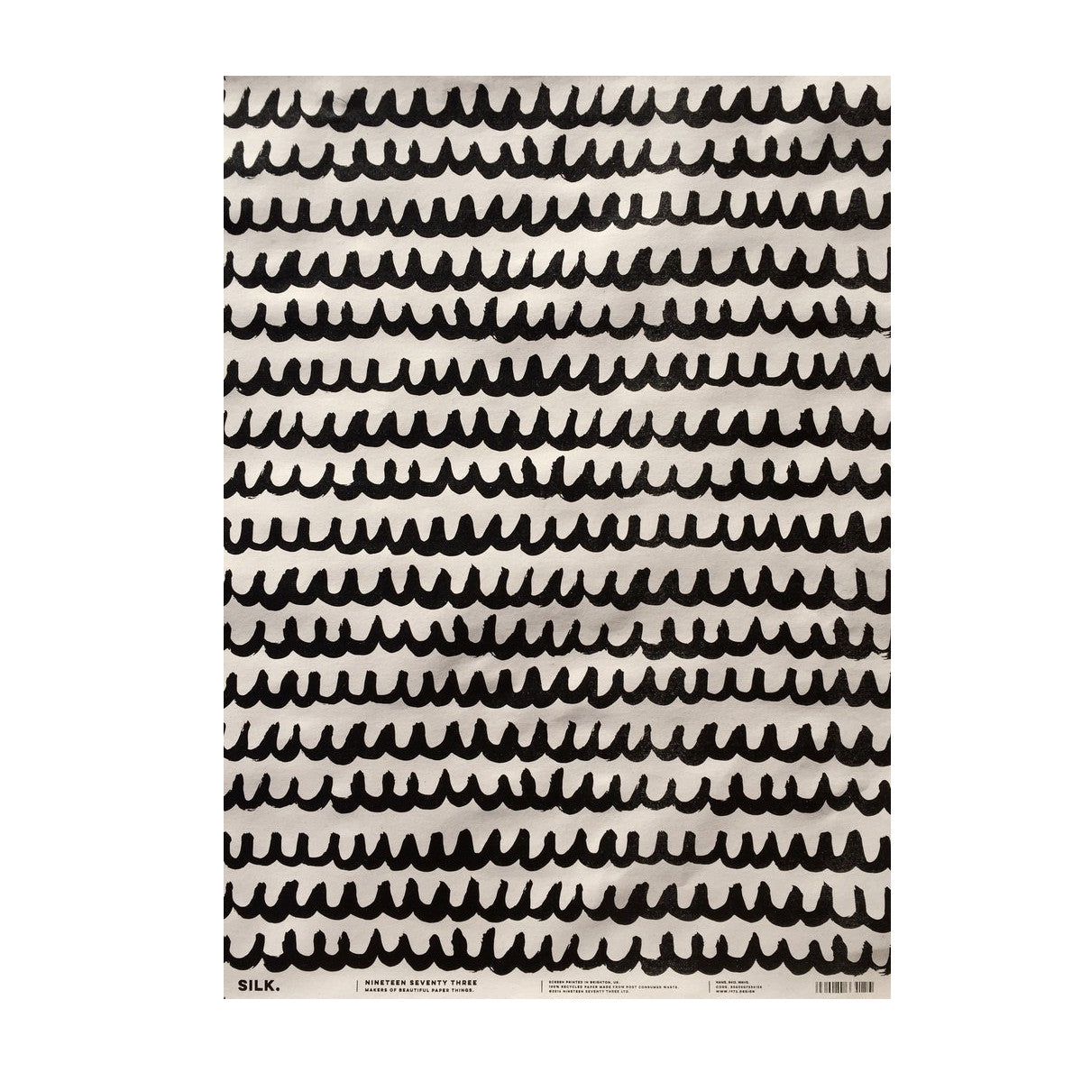 gift wrap black and white waves