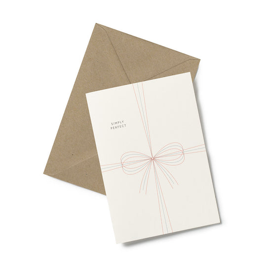 Simply perfect bow card