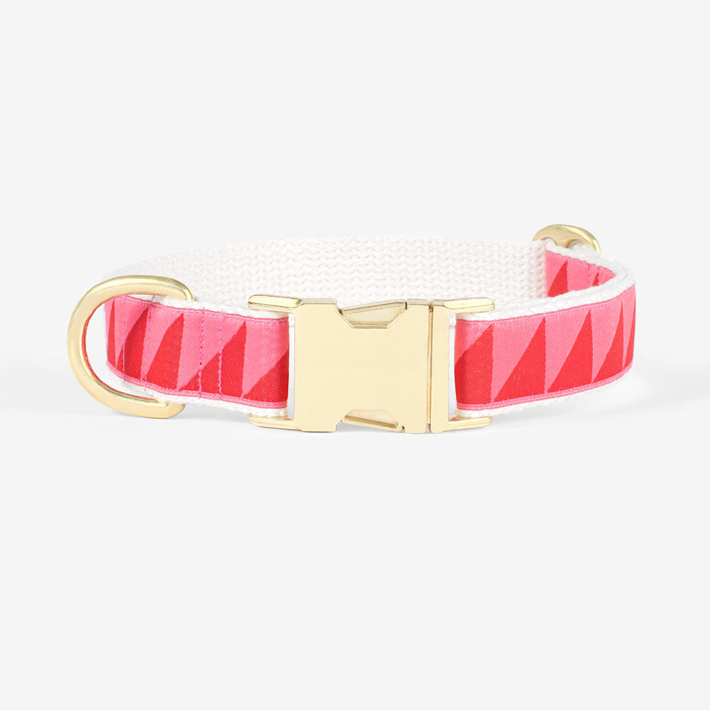 adjustable designer dog collar pink