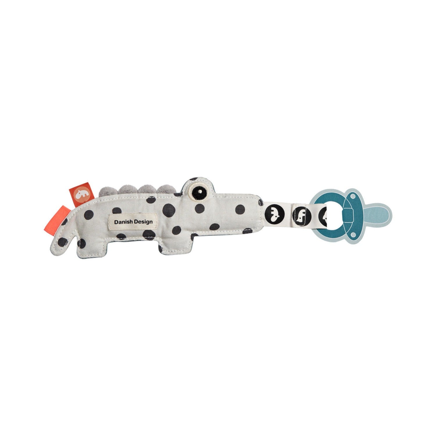 cute spotted patterned crocodile toy for baby