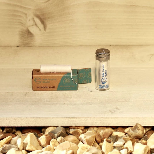 plastic free silk minty dental floss natural sustainable green bathroom