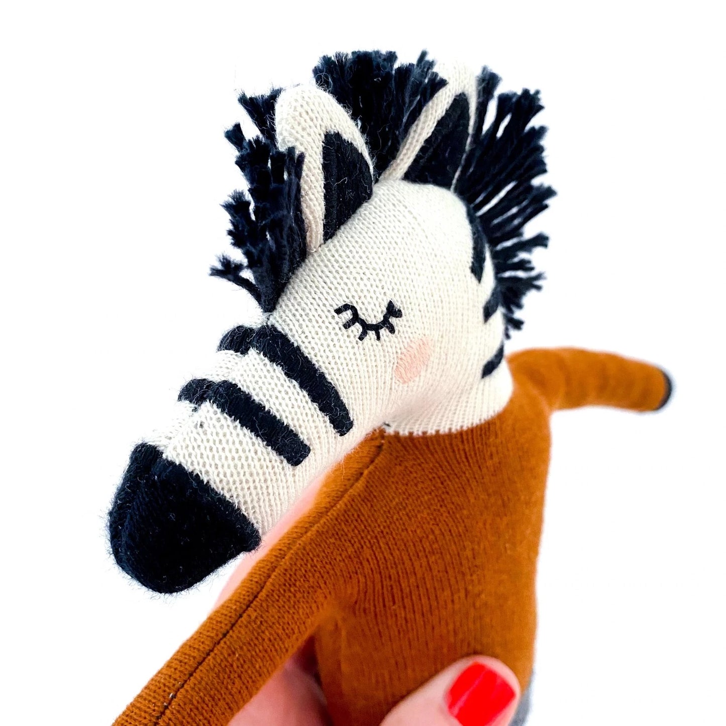 Sophie Home Knitted Zebra Toy