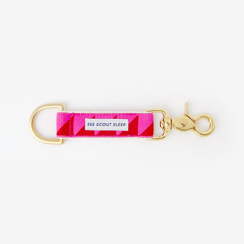 designer dog accessory keychain clip