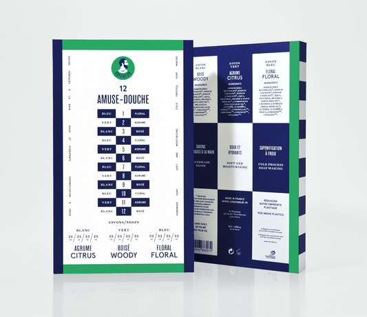 Le Baigneur Coffret 12 Pack Amuse-Douch gift pack of soaps gents grooming mens christmas present ideas