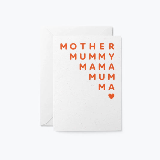Mother, Mummy, Mama.... Greetings Card