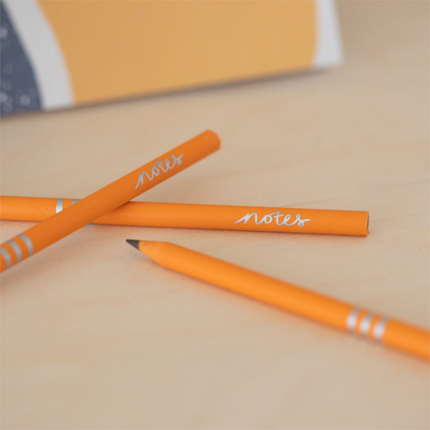 Recycled charity pencils - 3 pack - Orange
