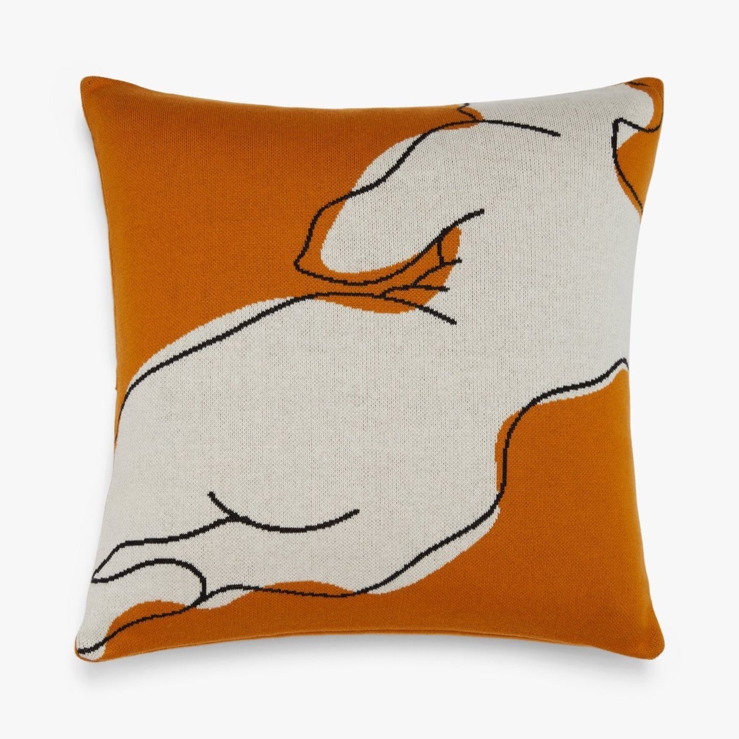 Nude abstract cushion cover