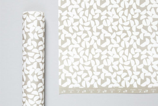 vegetable ink printed gift wrap minimalist modern print FSC