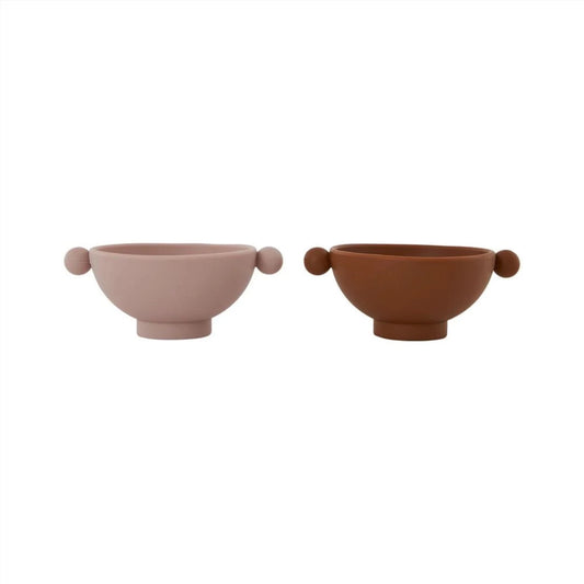 Tiny Inka Bowl Set - Caramel/Rose