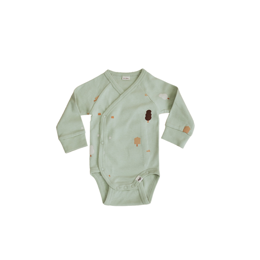 Wrap Over Long Sleeve Bodysuit