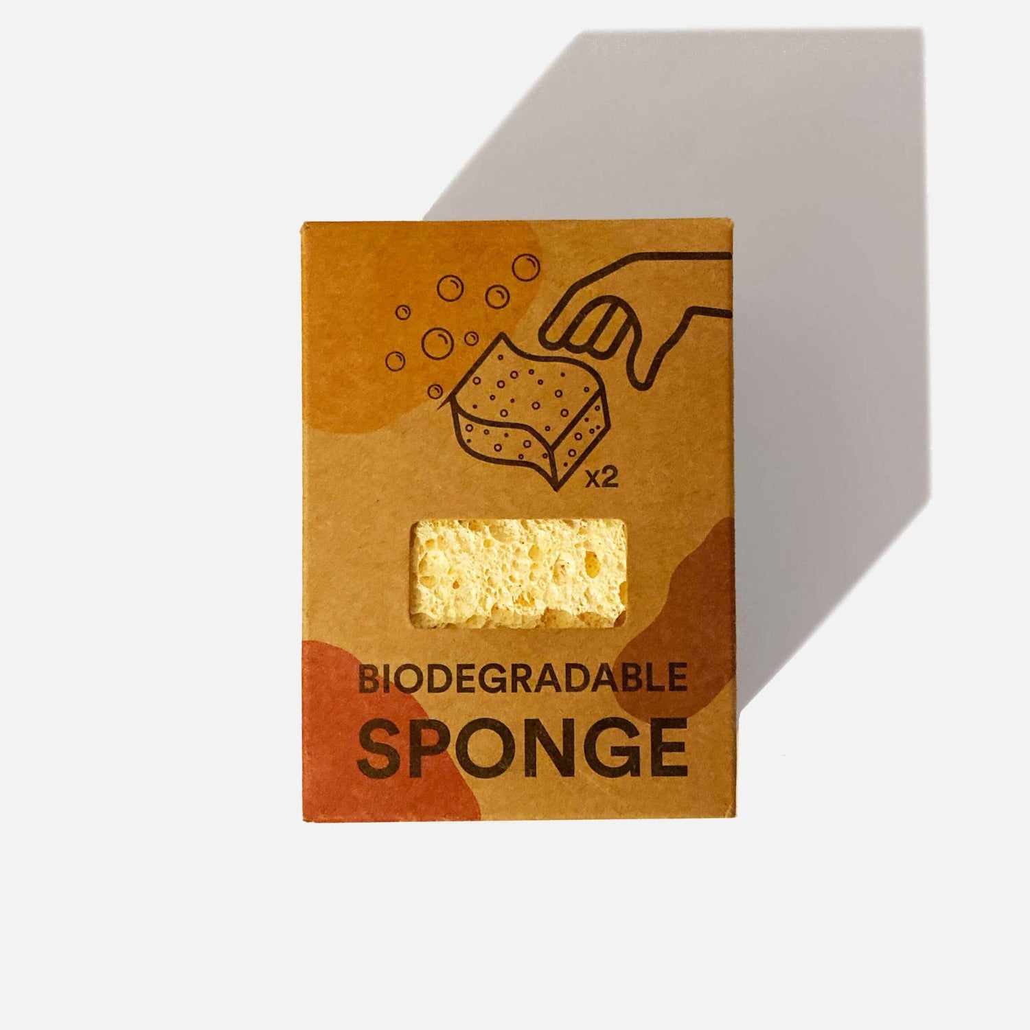 Biodegradable kitchen sponge pack of 2