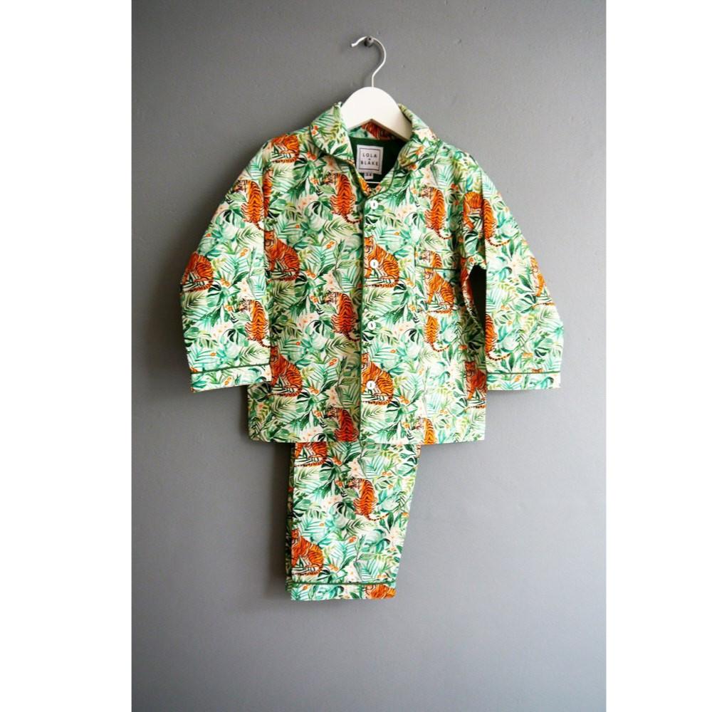 lola and Blake jungle print cotton pyjamas