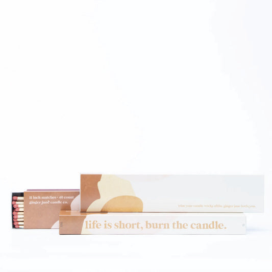 "Life's Short Burn The Candle" Extra Long Matches