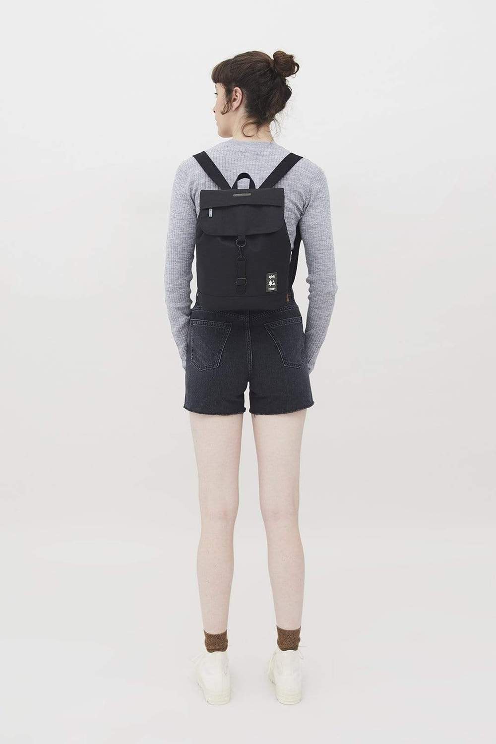 Lefrik Scout mini Backpack rucksack metal hook black